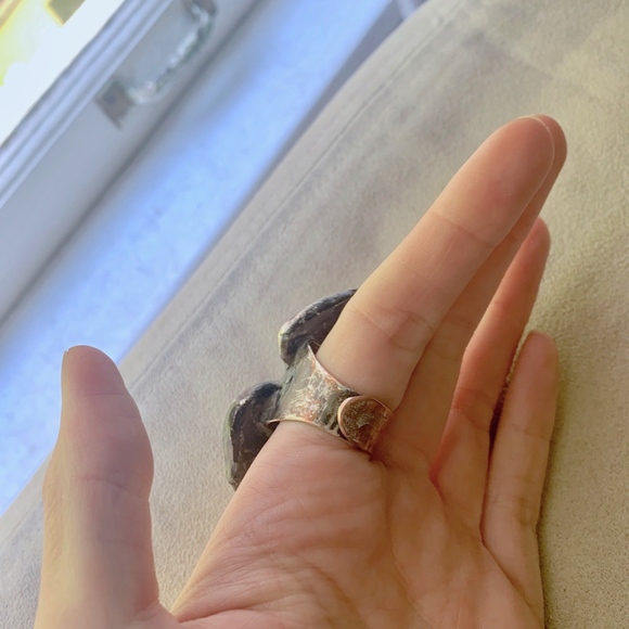 Handcrafted Sodalite+Labradorite Ring - Picture 4 of 5